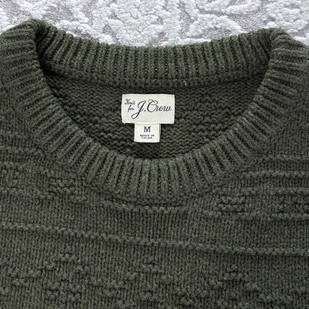J. Crew Men’s Guernsey Stitch Cotton Sweater